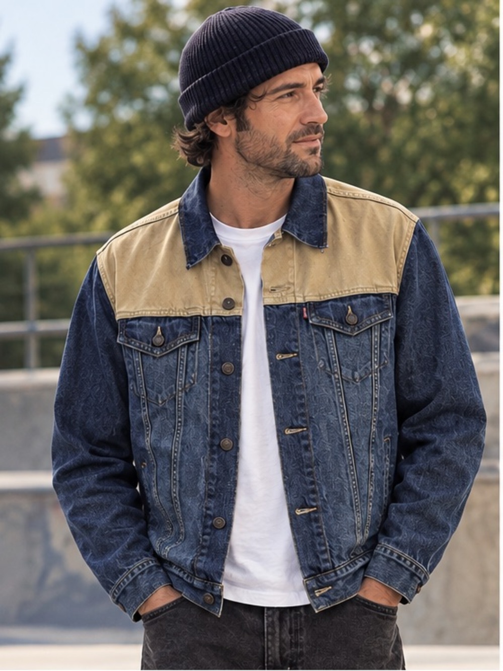 Levi's Denim and Canvas Trucker Jacket